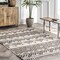 Nuloom Zuri Shaggy Banded Tribal Area Rug 4ft x 6ft GCAL02B-406 - alternate 1